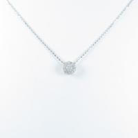 K18WG ダイヤモンドネックレス