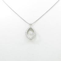 【新品】プラチナダイヤモンドネックレス 0．258ct・F・SI2・GOOD20％引き