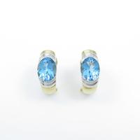 K18YG／K18WG ブルートパーズピアス10％引き