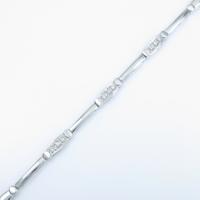 K14WG ダイヤモンドブレスレット