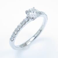 【リメイク】プラチナダイヤモンドリング 0．318ct・D・SI2・VERYGOOD
