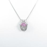 PT ピンクサファイヤネックレス